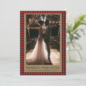 幸せに永遠に ラスティック レッド バッファロー チェック フォト シーズンカード (スタンド正面)