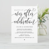 幸せに永遠に Celebration ブラック, ふたりだけで結婚式 招待状 (スタンド正面)