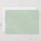 幸せに満ちたアフターブランチパーティーグリーンインテリア挙式 招待状 (裏面)
