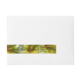 幸せに満ちた日を守る ラップアラウンド宛名ラベル