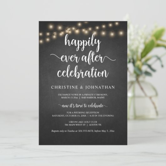 幸せに満ちた永遠の祝い ラスティックエロープメントI 招待状 (スタンド正面)