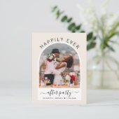 『幸せに続くパーティーアーチ結婚写真』 案内ポストカード (スタンド正面)