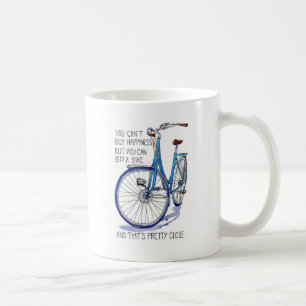 幸せに買なれない青い自転車 コーヒーマグカップ