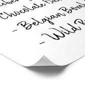 幸せに酔える結婚式 ビールメニュー ウェディング ブライダルシャワー ポスター (角)