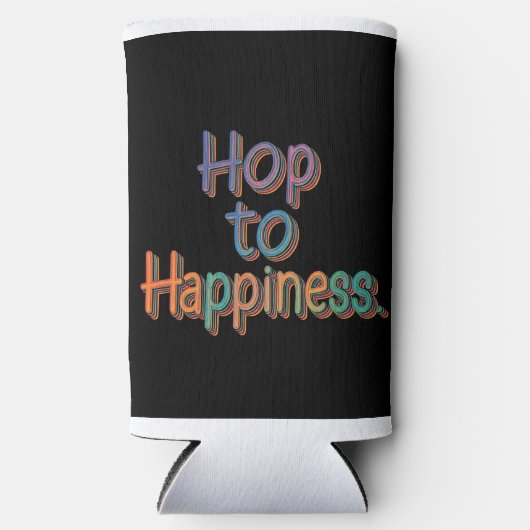 幸せに飛び込む スリム缶クーラー (正面)