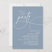 幸せのその先へ 現代のエレガントなウェディングディナー 招待状 (正面)