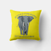 幸せのためのジャスト、幸せを自由に設定 クッション (裏面)