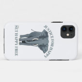 幸せのためのジャスト、幸せを自由に設定 Case-Mate iPhoneケース (裏面(横))
