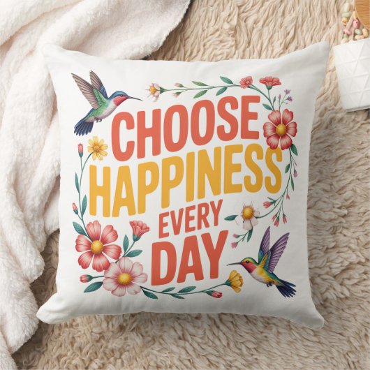 幸せのハチドリ クッション (ブランケット)