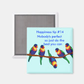 幸せのヒント#14誰も完璧ではない マグネット (正面/裏面)