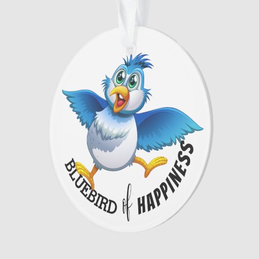 幸せのブルーバード オーナメント (正面)