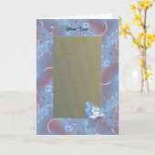 幸せのブルーバード カード (黄色い花)