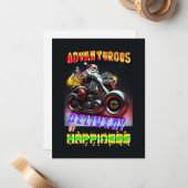 幸せの冒険的デリバリー ノートカード (正面/裏面インサイチュ)