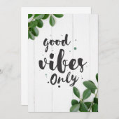 幸せの名言 ポジティブなエネルギーだけ 招待状 (正面/裏面)