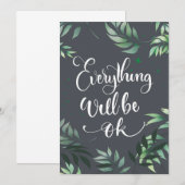 幸せの名言 全てはうまくいく 招待状 (正面/裏面)