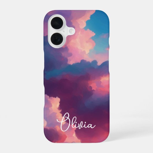 幸せの大雲 iPhone 16ケース (裏面)