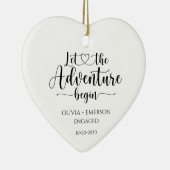 幸せの始まりです！アドベンチャーのはじまり セラミックオーナメント (右)