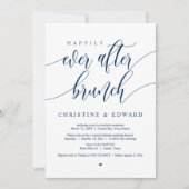 幸せの始まりを優雅に「Happily Ever After Elopement Brunch」、ネイ 招待状 (正面)