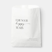 幸せの涙 ウェディングティッシュバッグ フェイバーバッグ (正面)