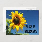 幸せの秘訣は完全な無知である ポストカード (正面/裏面)