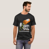 幸せの薬のカエル カエル好きな人 Tシャツ (正面フル)