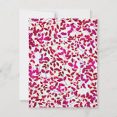 幸せの贈り物 ガーリーグリーンリース 赤ちゃん歓迎会 招待状 (裏面)