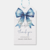幸せの青い糸 結婚式の前祝い ブライダルシャワー ギフトタグ (正面)