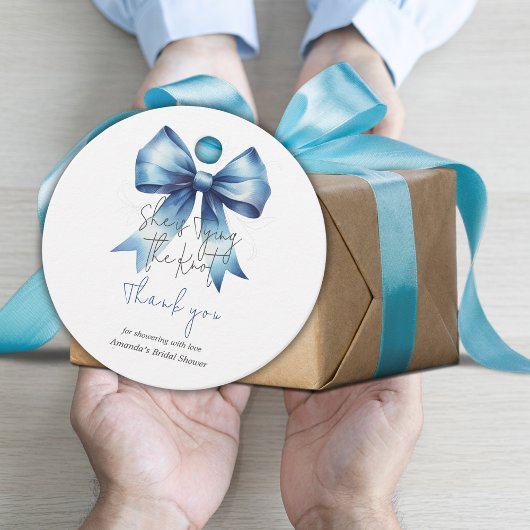 幸せの青い糸 結婚式の前祝い ブライダルシャワー フェイバータグ