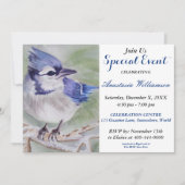 幸せの青い鳥パーティーイベント招待状 招待状 (正面)