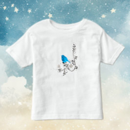 幸せの青い鳥 トドラーTシャツ