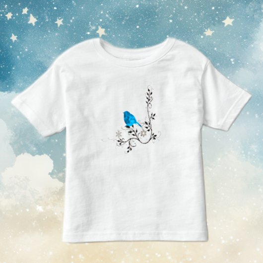 幸せの青い鳥 トドラーTシャツ