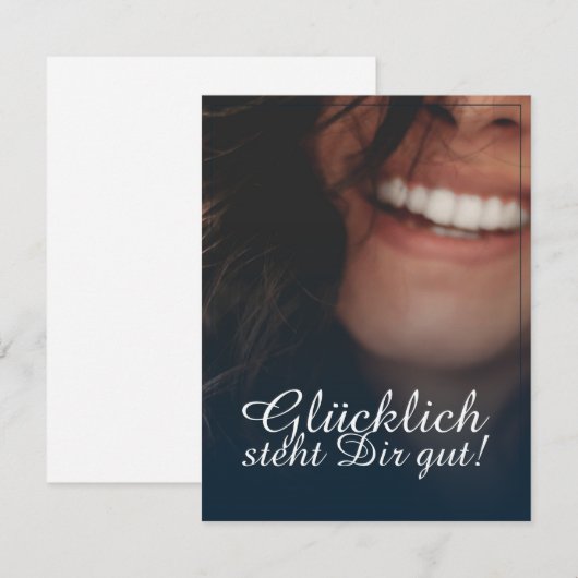 幸せはあなたによく合ってる！- 青 (正面/裏面)