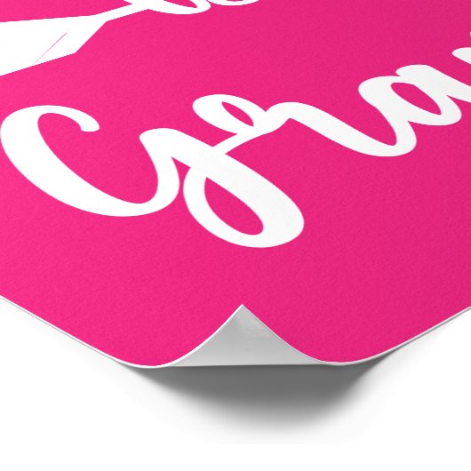 幸せはおばあちゃんの母の日おもしろい ポスター (角)