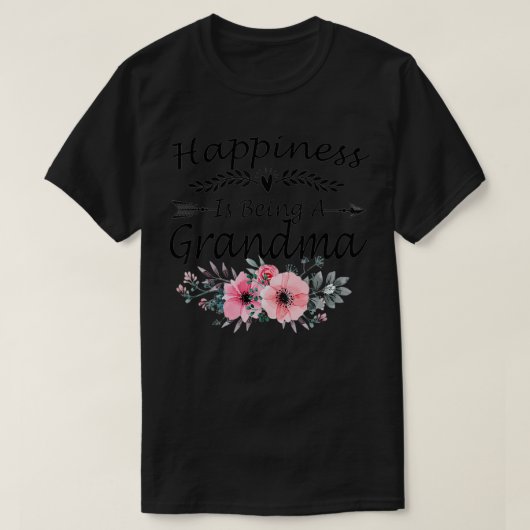 幸せはおばあちゃんの母の日 Tシャツ (デザイン正面)