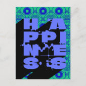 幸せはっきりしたA抽象芸術 ポストカード (正面)