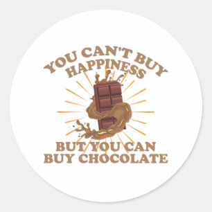 幸せはできない買がチョコレートは買できる ラウンドシール