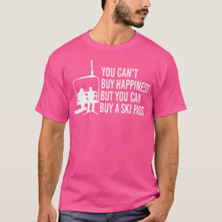 幸せはで買きないが、スキーの合格は買できる Tシャツ