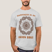 幸せはオニオンベージヤカレー愛好家 Tシャツ (正面)