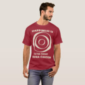 幸せはカリカリのブナチキンカレー愛好家のために Tシャツ (正面フル)