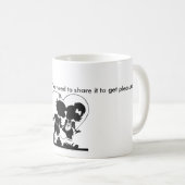 「幸せはキスの一種」かわいい恋 コーヒーマグカップ (正面右)