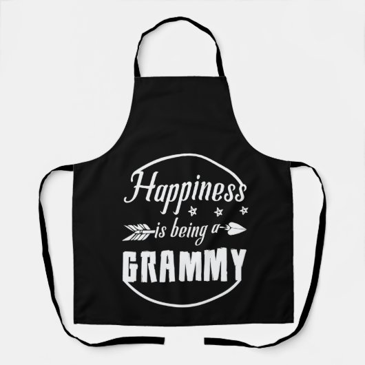 幸せはグラミーのかわいいグラミー エプロン (正面)