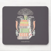 幸せはコーヒーと本 マウスパッド (正面)