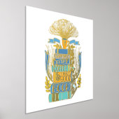 幸せはコーヒーと本 箔ポスター (レイダウン)