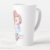 幸せはコーヒーのカップ カフェラテマグ (右アングル)