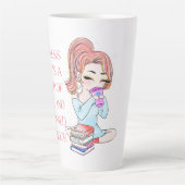 幸せはコーヒーのカップ カフェラテマグ (正面)