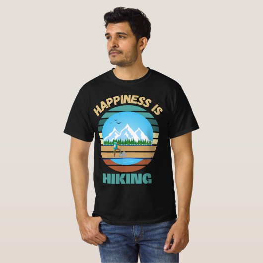 幸せはハイキング Tシャツ (正面フル)