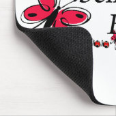 幸せはバビア·バタフライ マウスパッド (コーナー)