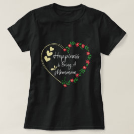 幸せはママで新しいおばあちゃんおもしろいのかわいい Tシャツ