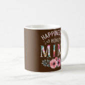 幸せはミミミおもしろいの母の日 コーヒーマグカップ (正面右)
