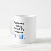 幸せは人のフィ結婚したンランド人にとって コーヒーマグカップ (正面左)